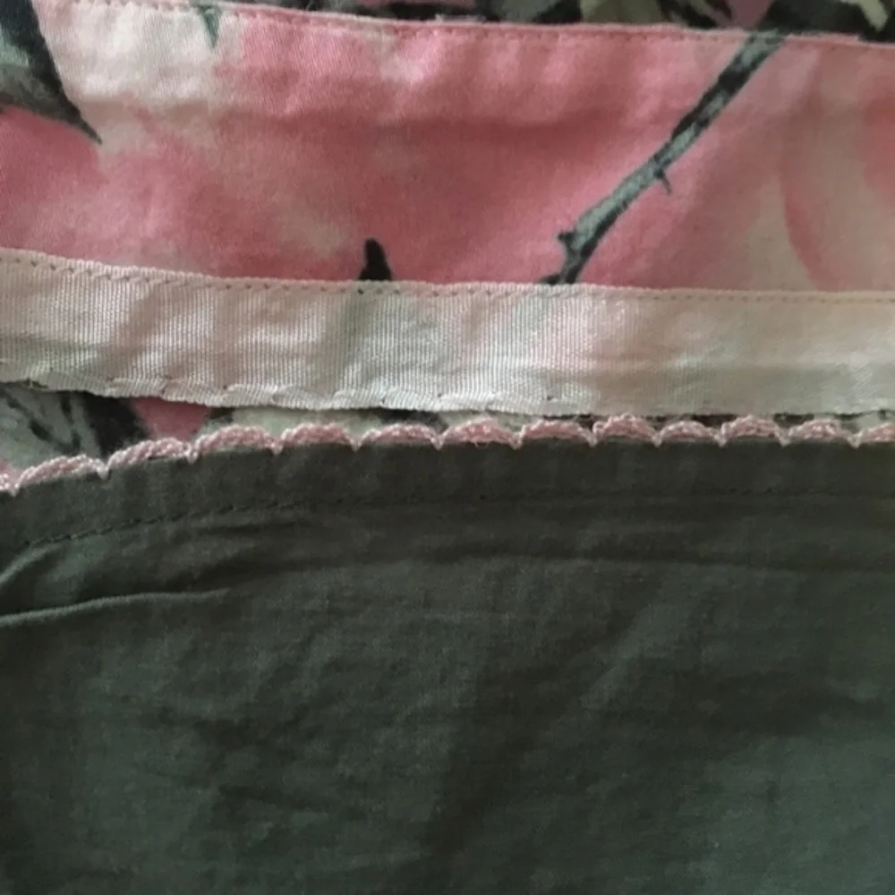 Anthropologie Odille pink grey floral skirt Sz 0 - Picture 6 of 8